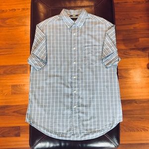 Club Room Short Sleeve Button Down Size Lg